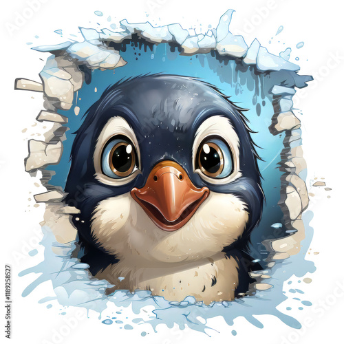 cartoon penguin