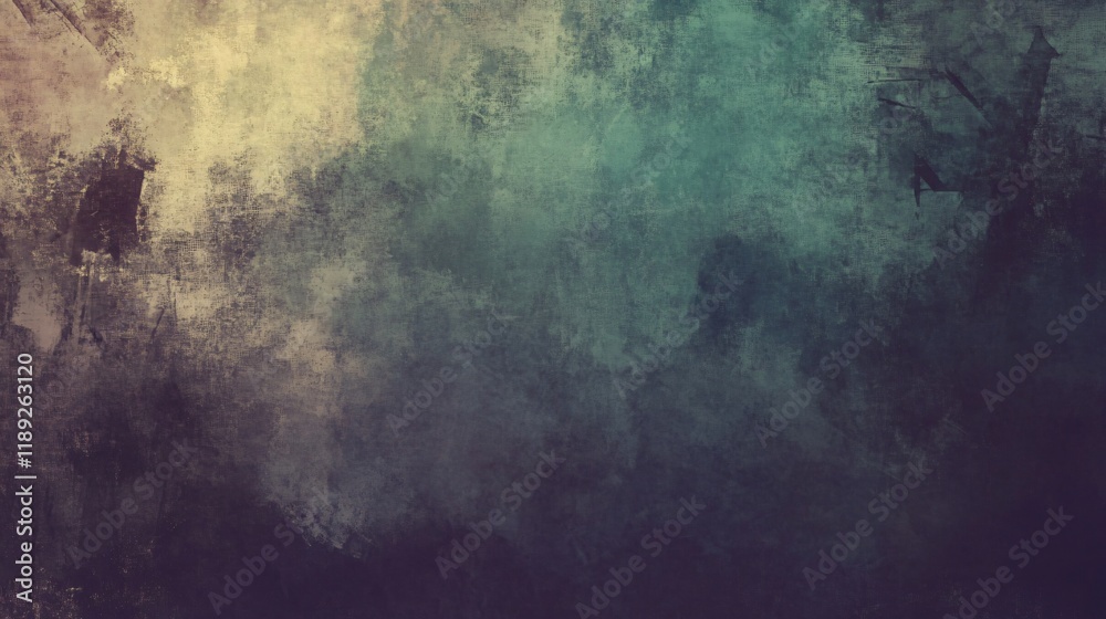 Abstract Grunge Texture Background Teal Green Beige Dark Abstract Grunge Texture Background Teal Green Beige Dark