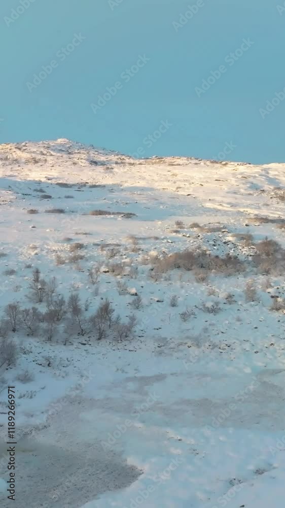 Aerial view of beautiful winter landscape Aerial view of beautiful winter landscape