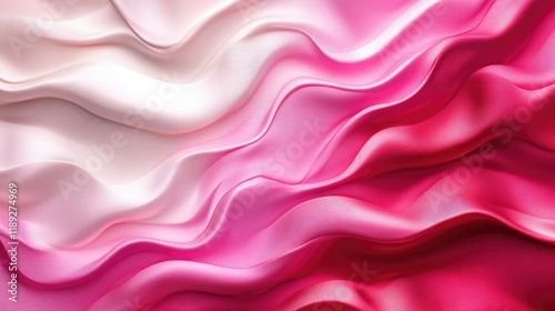 Abstract Background with 3D Wave Gradient Silk Fabric