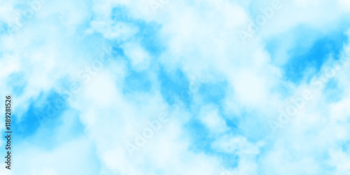 Blue sky with clouds.	