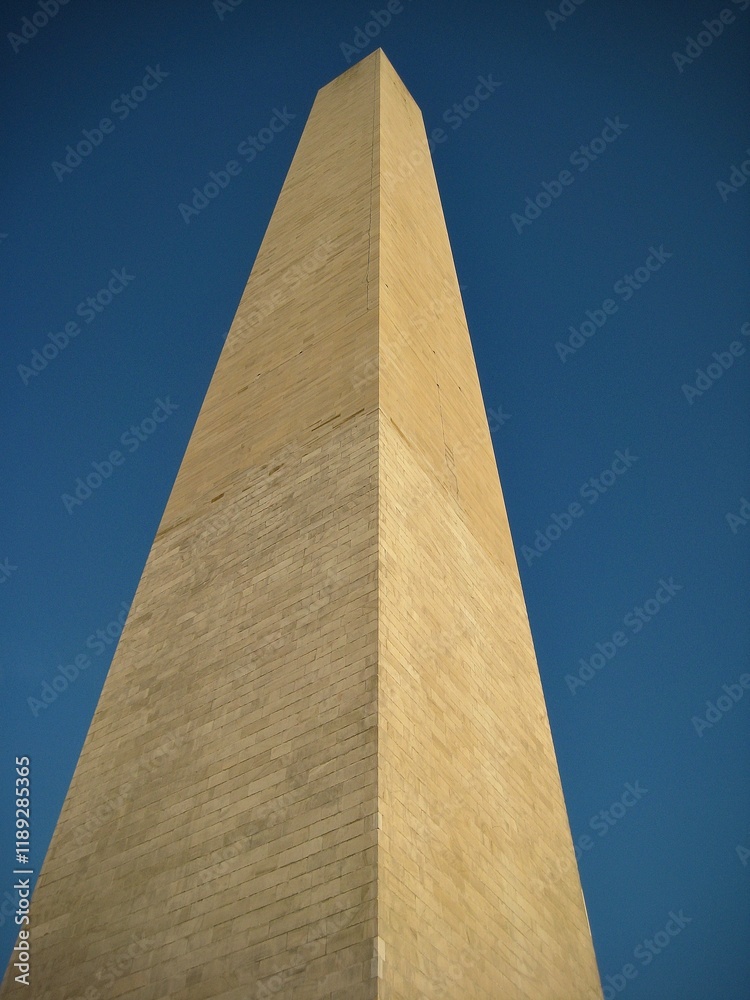 Monument Obelisk Against Clear Sky (Washington DC, USA)
