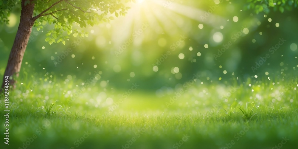 Vector green, bokeh, nature background. Summer landscape blurred effect. Vector green, bokeh, nature background. Summer landscape blurred effect.