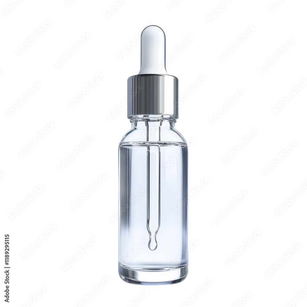 Clear Glass Dropper Bottle with Silver Cap: A Modern Skincare Essential Clear Glass Dropper Bottle with Silver Cap: A Modern Skincare Essential