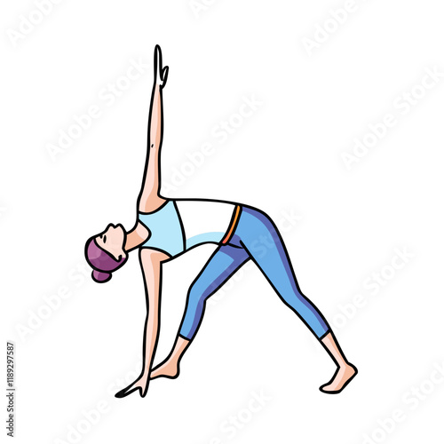 triangle pose trikonasana icon, triangle pose trikonasana vector,