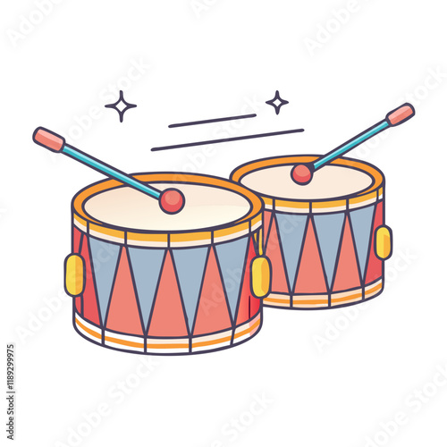 drums for festival vector icon, drums for festival vector illustration - simple illustration of drums for festival, perfect for logos, and drums for festival -themed designs. photo