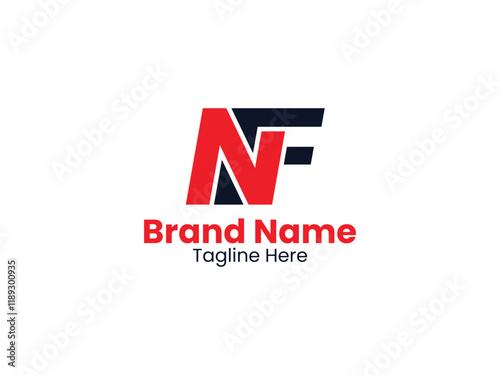 Free Download Vector NF logo, Letter NF, NF letter logo design. Initial letter FN uppercase monogram logo. - GFXLoad