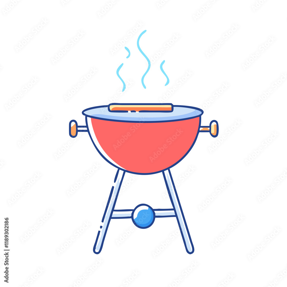 bbq grill vector icon, bbq grill vector illustration - simple illustration of bbq grill, perfect for logos, and bbq grill -themed designs. bbq grill vector icon, bbq grill vector illustration - simple illustration of bbq grill, perfect for logos, and bbq grill -themed designs.