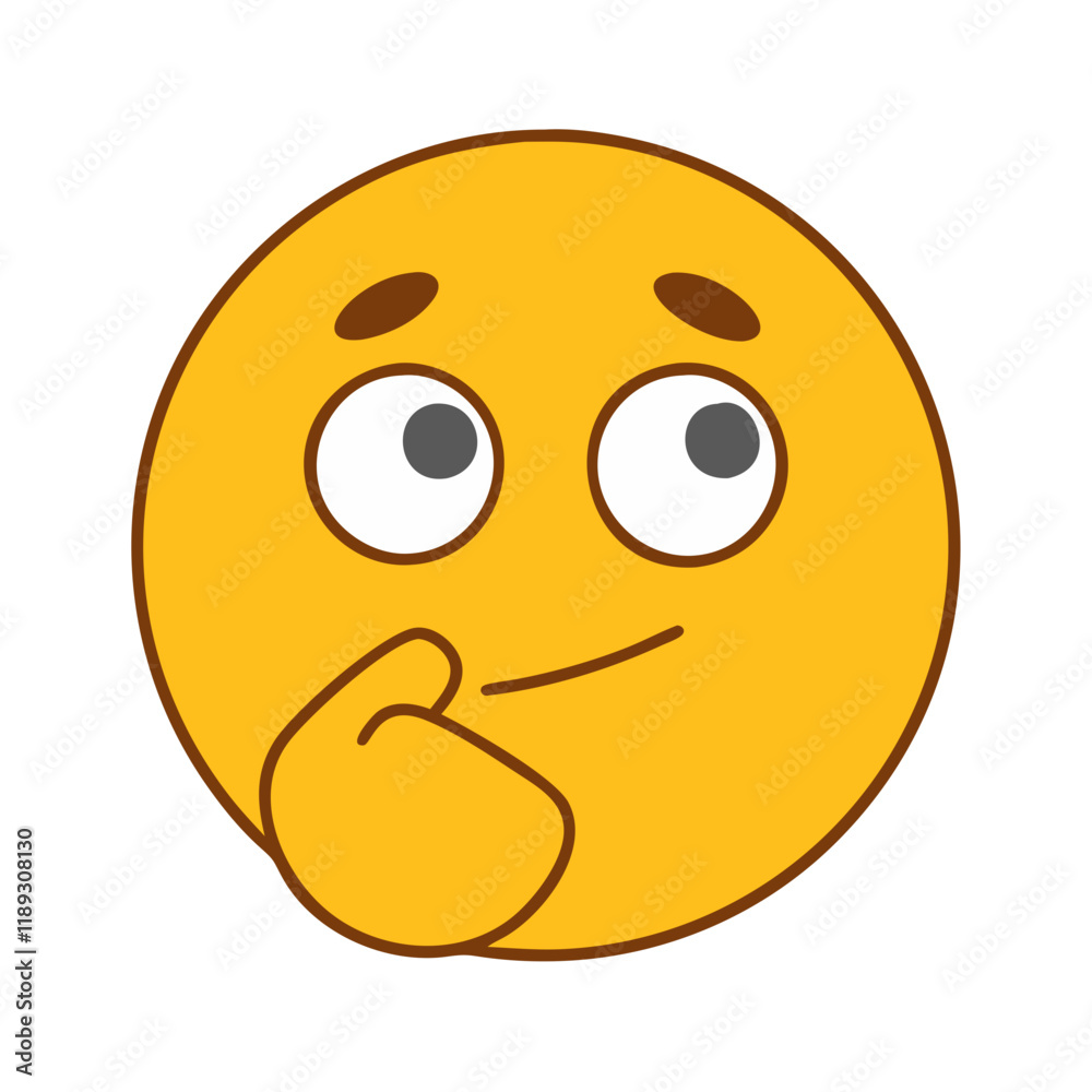 thinking face vector icon, thinking face vector illustration - simple illustration of thinking face, perfect for logos, and thinking face -themed designs. thinking face vector icon, thinking face vector illustration - simple illustration of thinking face, perfect for logos, and thinking face -themed designs.