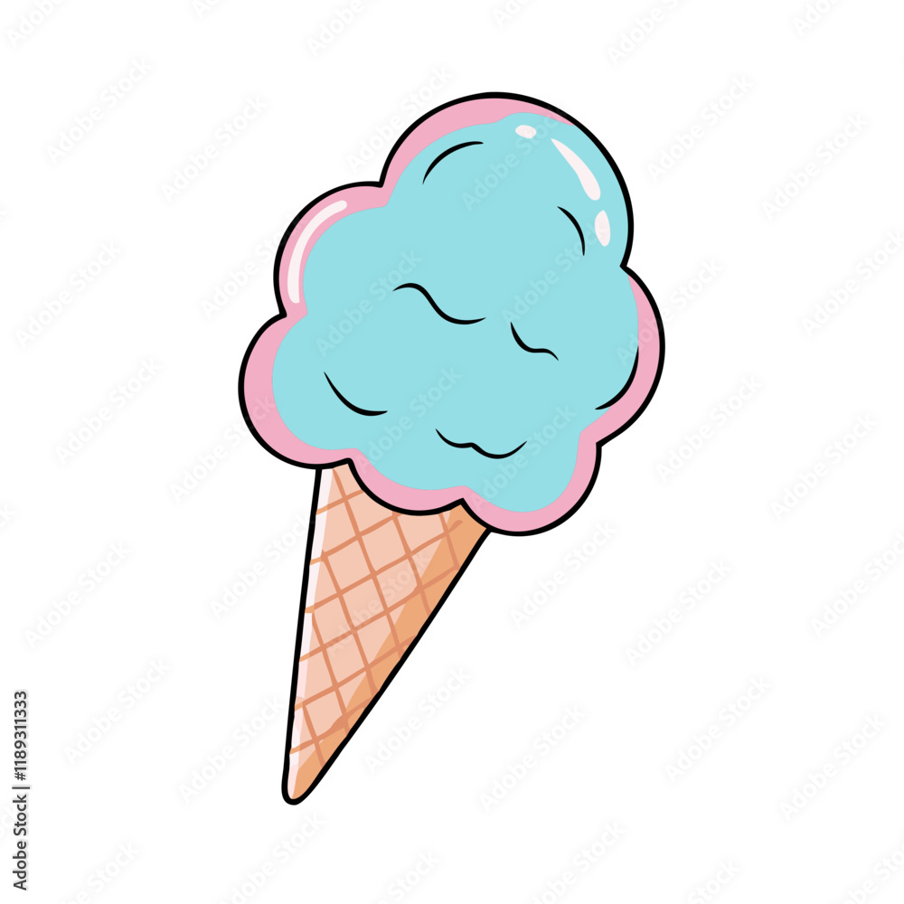 cotton candy ice cream vector icon, cotton candy ice cream vector illustration - simple illustration of cotton candy ice cream, perfect for logos, and cotton candy ice cream - themed designs. cotton candy ice cream vector icon, cotton candy ice cream vector illustration - simple illustration of cotton candy ice cream, perfect for logos, and cotton candy ice cream - themed designs.