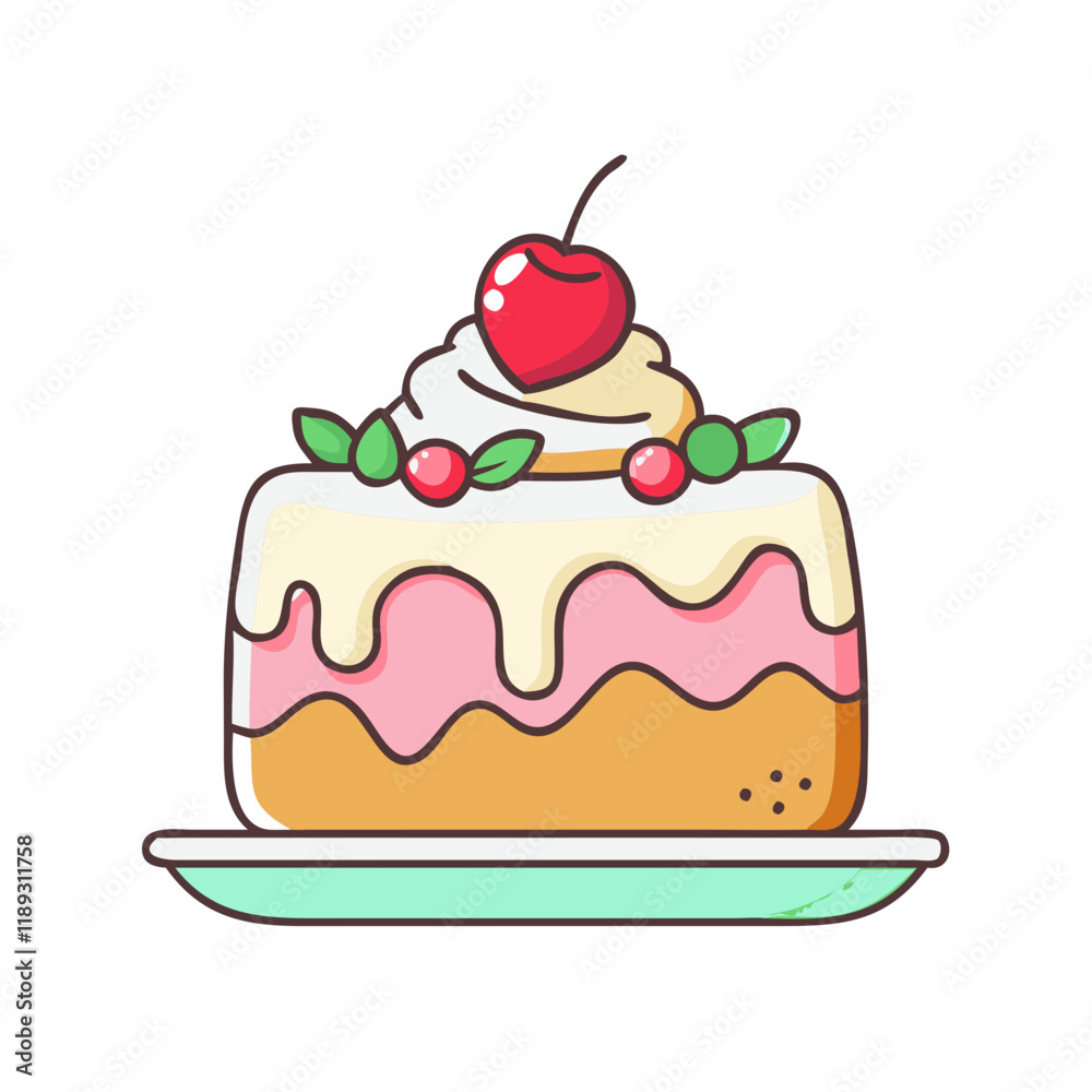 ice cream cake vector icon, ice cream cake vector illustration - simple illustration of ice cream cake, perfect for logos, and ice cream cake - themed designs. ice cream cake vector icon, ice cream cake vector illustration - simple illustration of ice cream cake, perfect for logos, and ice cream cake - themed designs.