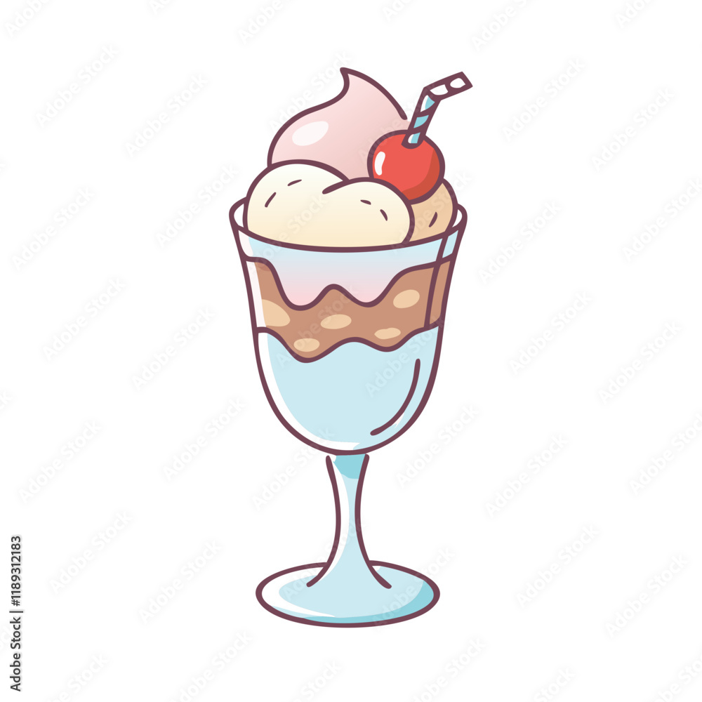 Colorful cartoon ice cream illustrations - Playful illustrations of ice cream in vibrant colors, Colorful cartoon ice cream illustrations - Playful illustrations of ice cream in vibrant colors,