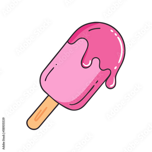 popsicle vector icon, popsicle vector illustration - simple illustration of popsicle, perfect for logos, and popsicle - themed designs.