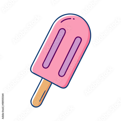 popsicle vector icon, popsicle vector illustration - simple illustration of popsicle, perfect for logos, and popsicle - themed designs.
