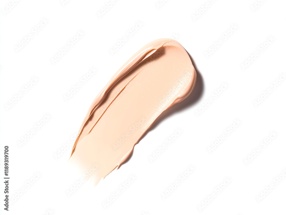 cosmetic product smear on a white background cosmetic product smear on a white background