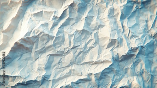 Wallpaper Mural Textured Blue Wrinkled Paper Background with Light Shadows and Creases Torontodigital.ca