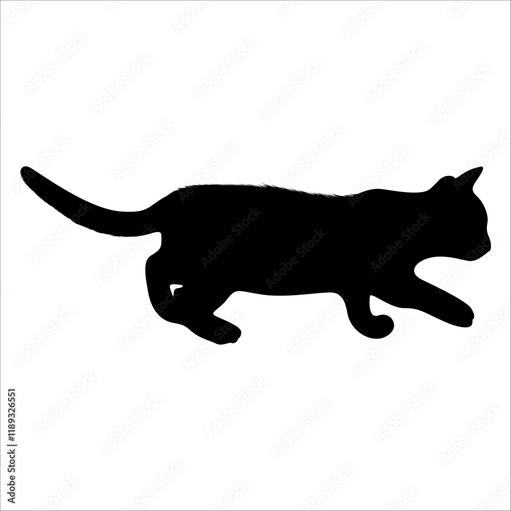 Animal Cat Silhouette vector illustration Animal Cat Silhouette vector illustration