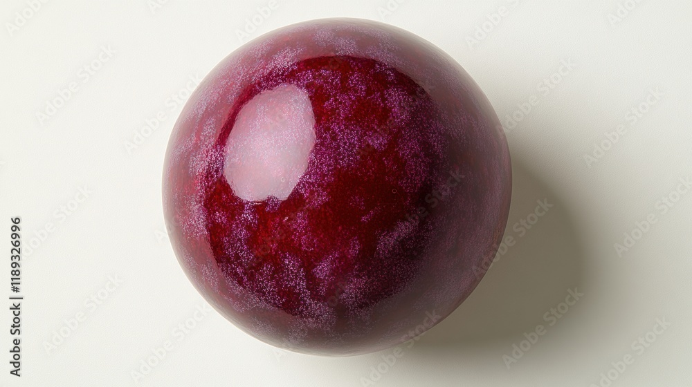 Fresh and Shiny Red Plum on Minimalist Background for Food Photography Fresh and Shiny Red Plum on Minimalist Background for Food Photography