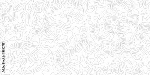 The vector topo map creative discovery White wave spiral grid stripe line map topography. vector geographic contour mounted map discovery location background.