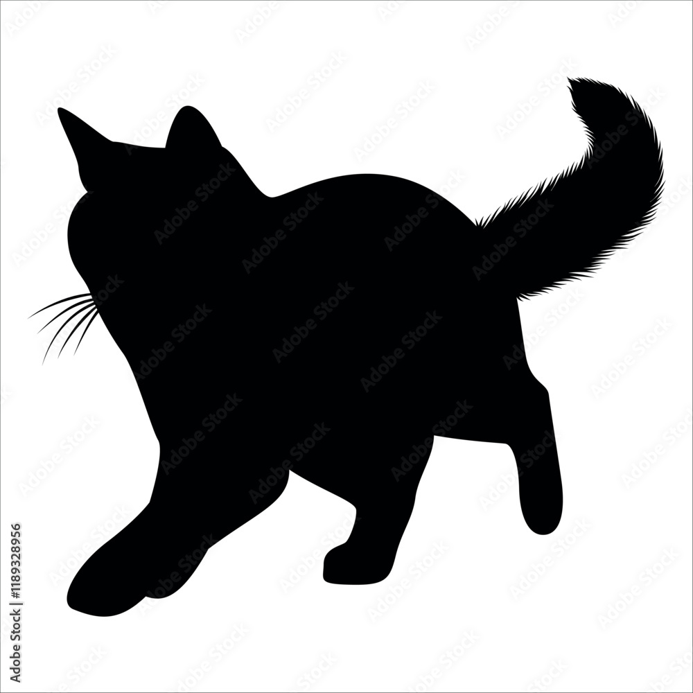 Animal Cat Silhouette vector illustration Animal Cat Silhouette vector illustration
