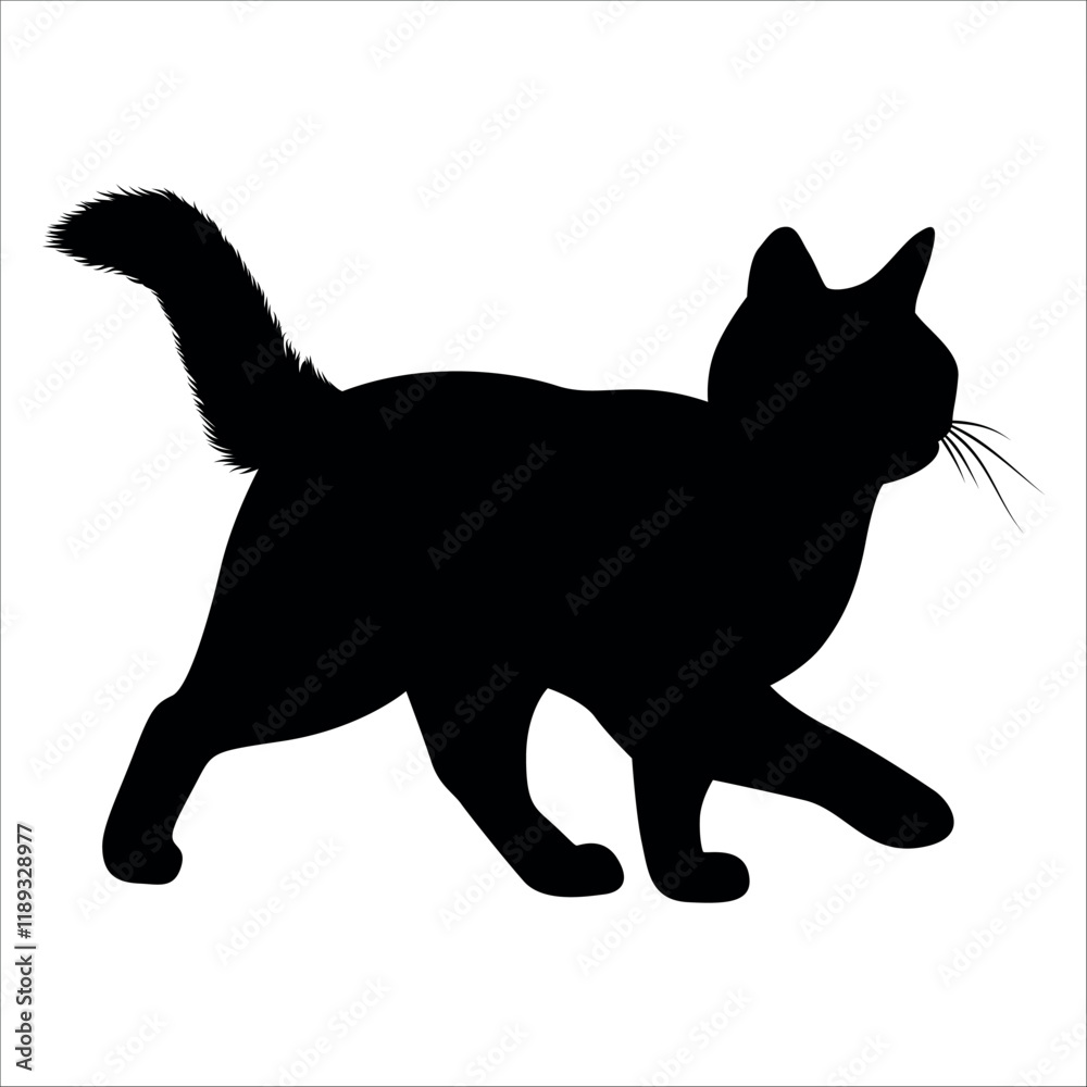 Animal Cat Silhouette vector illustration Animal Cat Silhouette vector illustration
