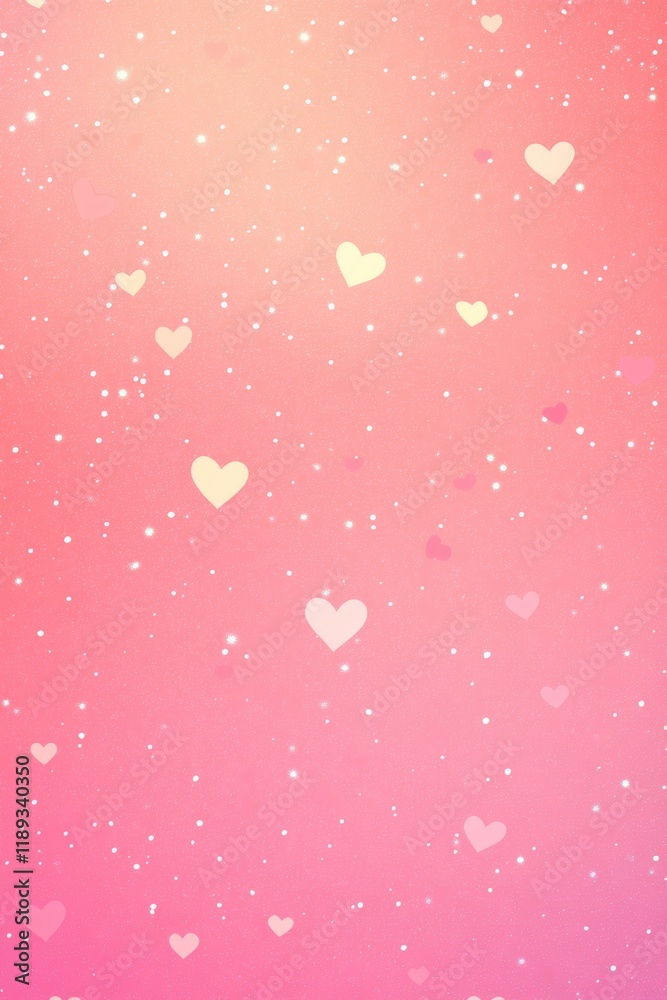 Valentine’s Day greeting card background template with heart shape Valentine’s Day greeting card background template with heart shape