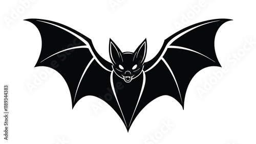 Vampire Bat with Spread Wings
