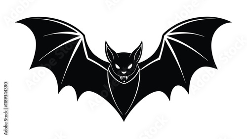 Vampire Bat with Spread Wings