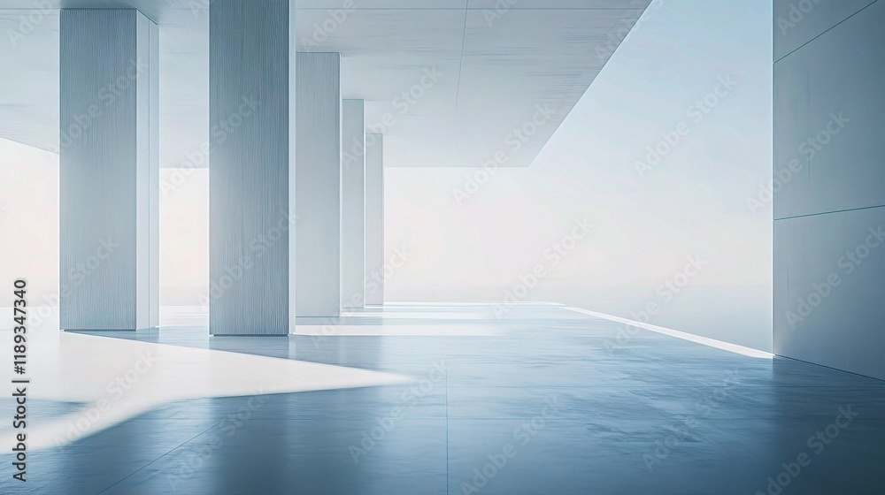 Minimalistic Office Space with Modern Architecture and Clean Lines Minimalistic Office Space with Modern Architecture and Clean Lines