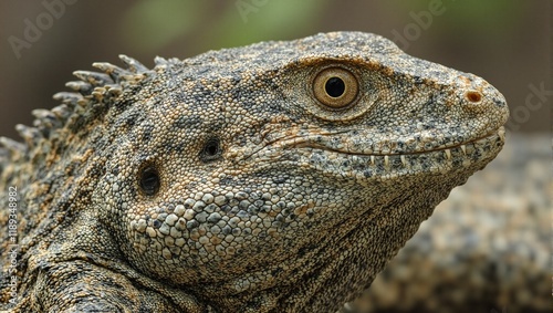 Detailed reptile scales with intricate patterns and textures highlighting the smooth yet rugged surface