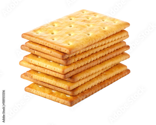 Delicious square crackers, isolated on white background.png