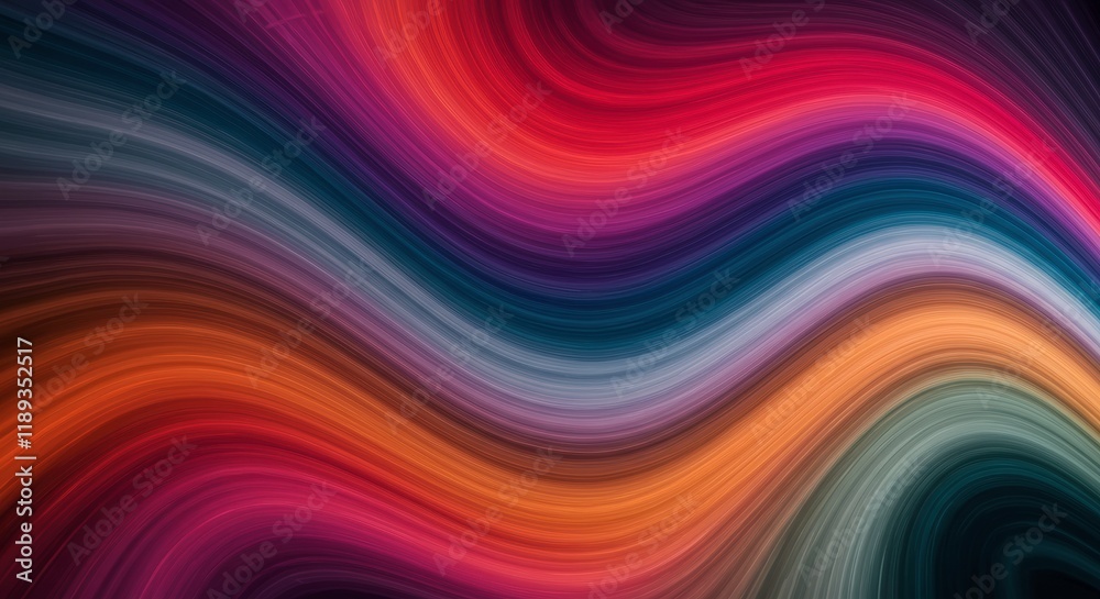 Abstract Wave Flow: A mesmerizing abstract pattern of vibrant, undulating waves in hues of deep blue, red, orange, and purple evokes a sense of fluidity and movement. The smooth. Abstract Wave Flow: A mesmerizing abstract pattern of vibrant, undulating waves in hues of deep blue, red, orange, and purple evokes a sense of fluidity and movement. The smooth.
