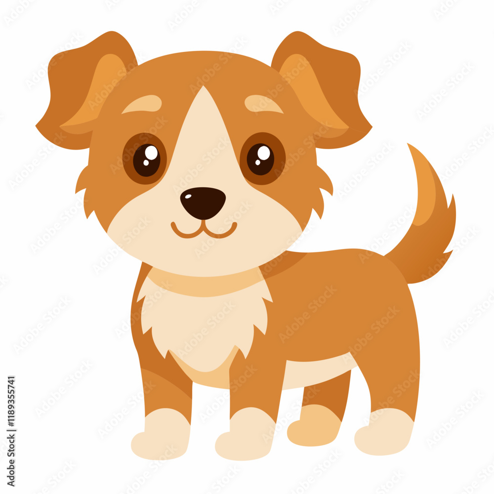 Fototapeta premium Dog puppy vector design