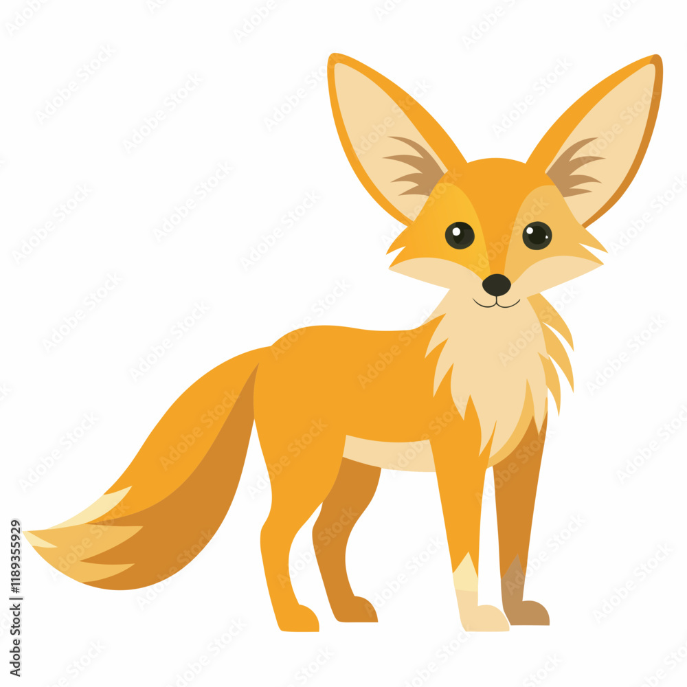 Fototapeta premium red fox cartoon