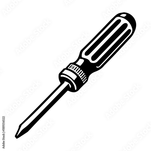 Simple Vector Icon of a Screwdrivers – Logo Design Illustration