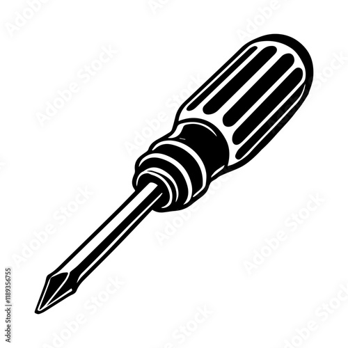 Simple Vector Icon of a Screwdrivers – Logo Design Illustration