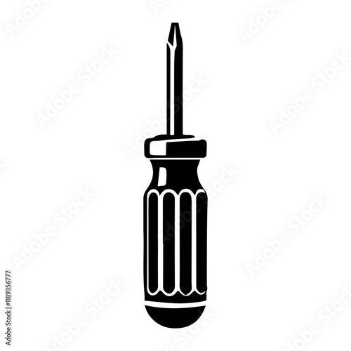 Simple Vector Icon of a Screwdrivers – Logo Design Illustration