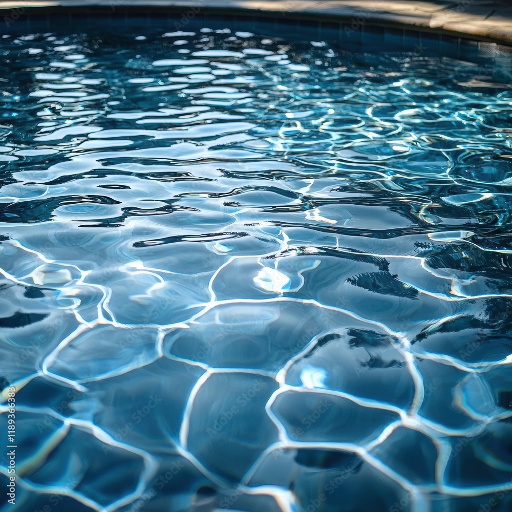 Fototapeta premium Nature's water reflection a tranquil pool scene captured in a serene environment