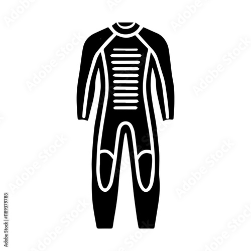 Simple Vector Icon of a Wetsuits – Logo Design Illustration
