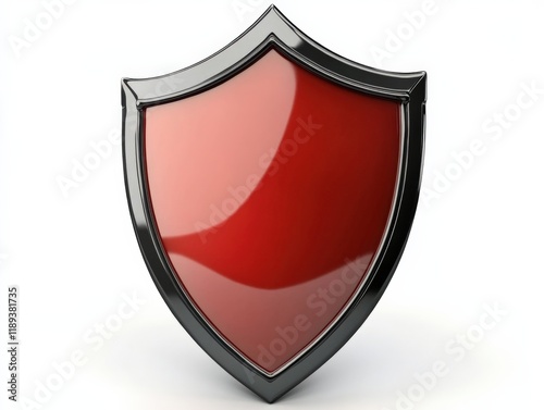 Free Download a red shield with a black border on a white background - GFXLoad