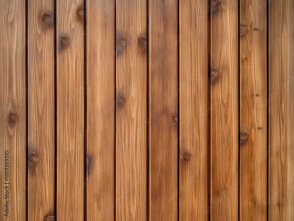 Wooden planks creating a rustic and natural wall decoration