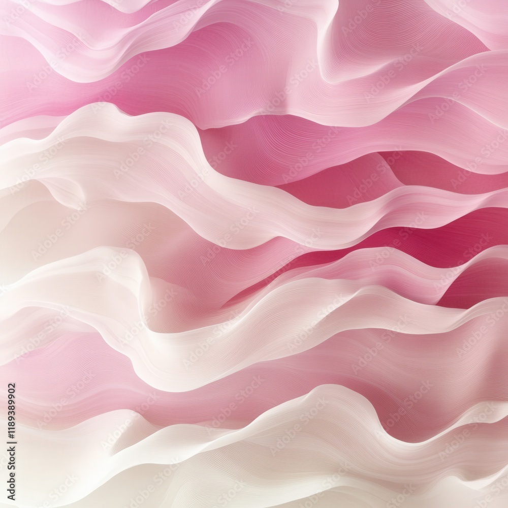 Abstract pink and white flowing waves Abstract pink and white flowing waves
