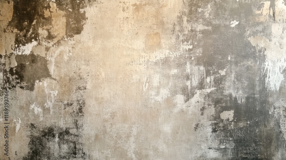 Fototapeta premium Abstract Textured Wall: A Study in Beige and Gray
