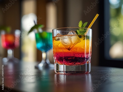 Cocktails on the table.