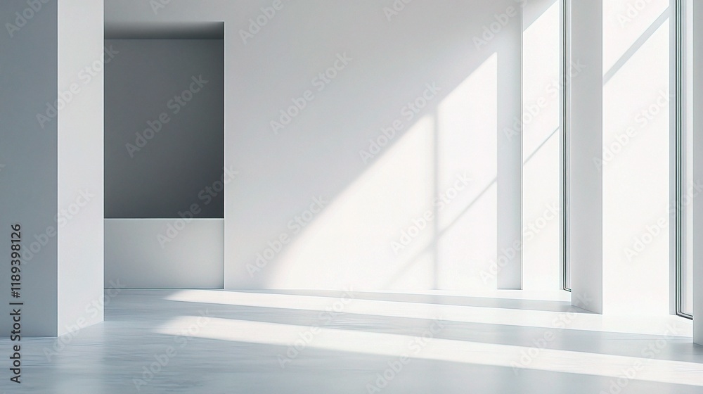 Minimalistic Modern Office Space with Clean Lines and Light Minimalistic Modern Office Space with Clean Lines and Light