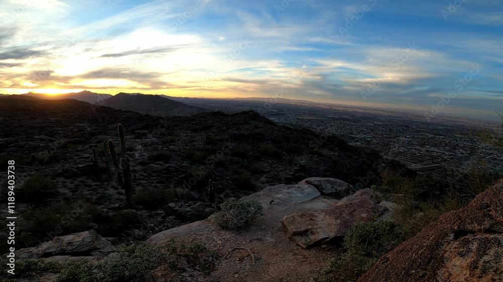 Arizona 0094 Timelapse South Mountain Phoenix Arizona