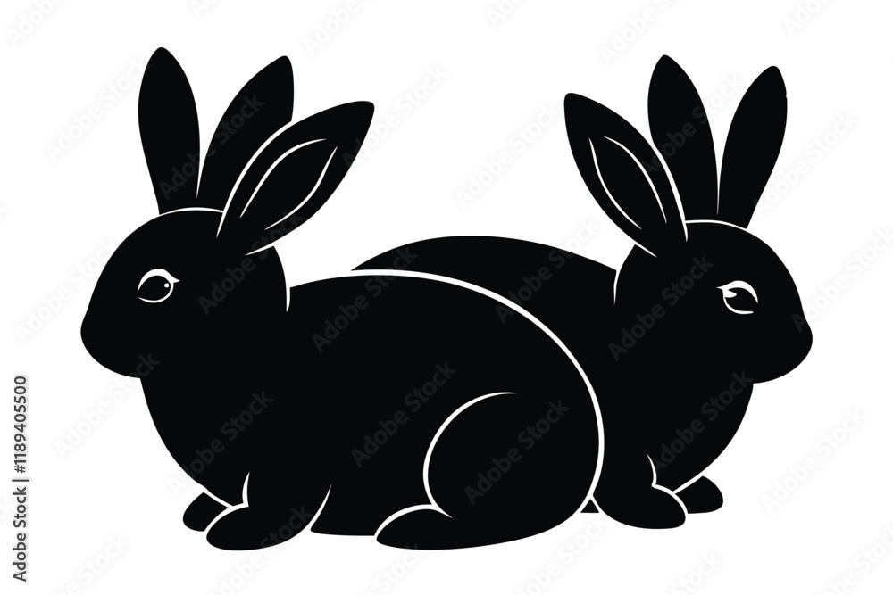 Fototapeta premium illustration of a rabbit