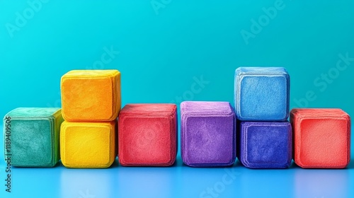 Colorful plush seating arrangement in a bright room with yellow wall and natu...