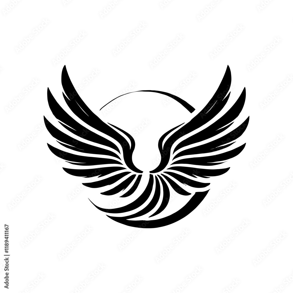 Fototapeta premium wings logo