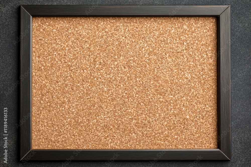 Fototapeta premium Vacant Cork Board. Ideal Background for Notes and Messages in an Office Setting